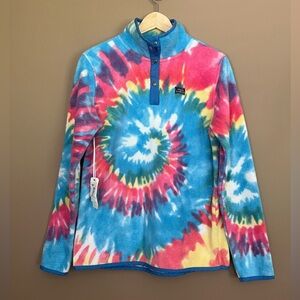 {Simply Southern} Tie Dye Fleece Pullover - Womens Small - NWT